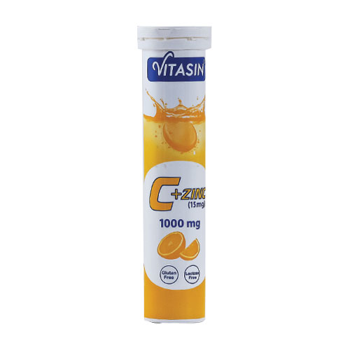 قرص جوشان ویتامین C + Zinc ویتاسین Vitasin
